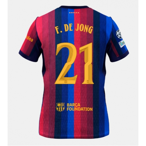 Billige Fotballdrakt Barcelona Frenkie de Jong #21 Replika Hjemmedrakt 2026-27 Kortermet Billige Fotballdrakt Barcelona Frenkie de Jong #21 Replika Hjemmedrakt 2026-27 Kortermet